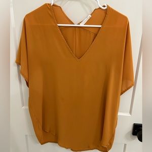 Small Mustard Short Sleeve Top